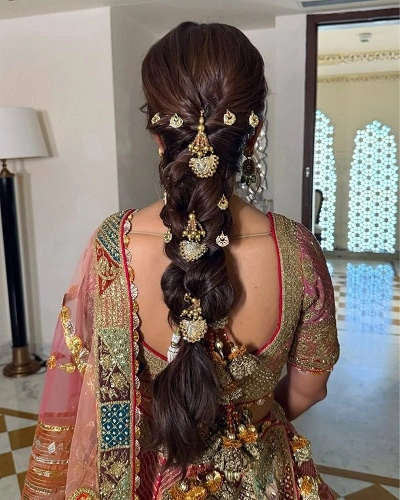 Braided Ponytail with Jewelry