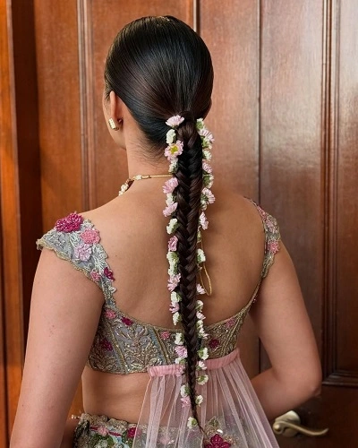 Braided Ponytail with Jewelry