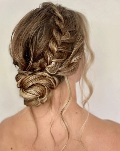Bun with Braided Crown