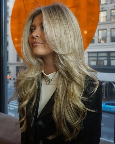 Butterfly Haircut Blonde