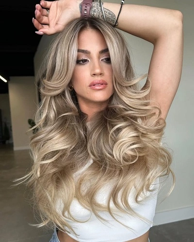 Butterfly Haircut Blonde