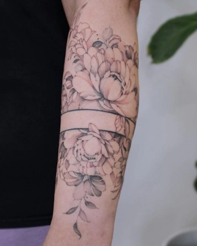 Forearm Band Tattoos for Women