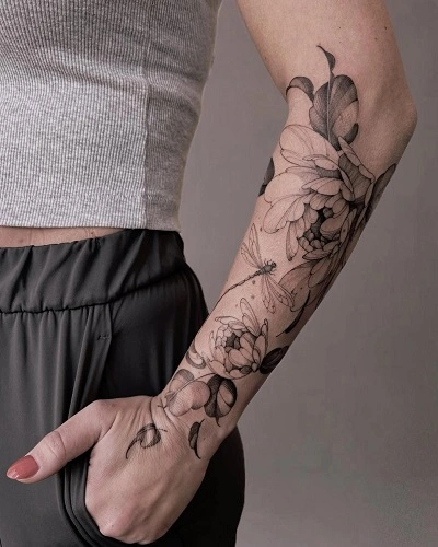 Forearm Sleeve Tattoos for Women