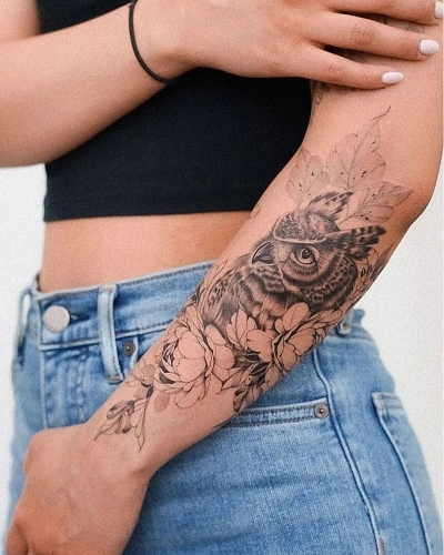 Forearm Sleeve Tattoos for Women