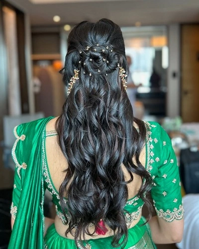 Half Up Half Down with Curls