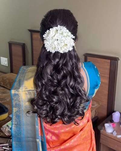 Half Up Half Down with Curls