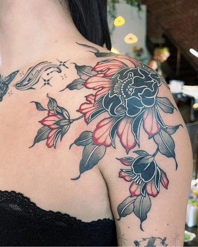 Japanese Shoulder Tattoos Female