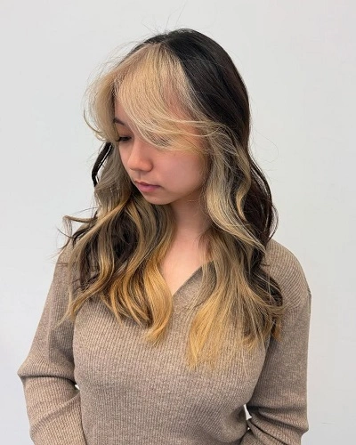 Long Hair with Peekaboo Highlights
