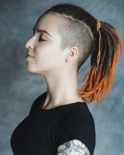 Long Hair with Undercut Accent