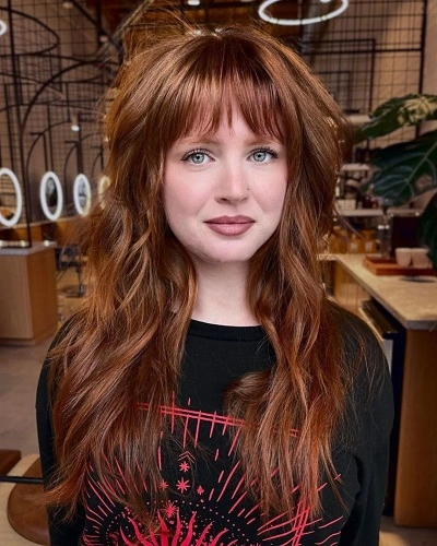 Long Shag Cut with Wispy Ends