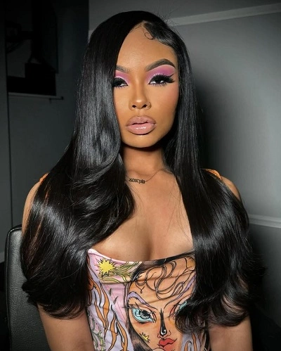 Loose Straight Hair with Side Part