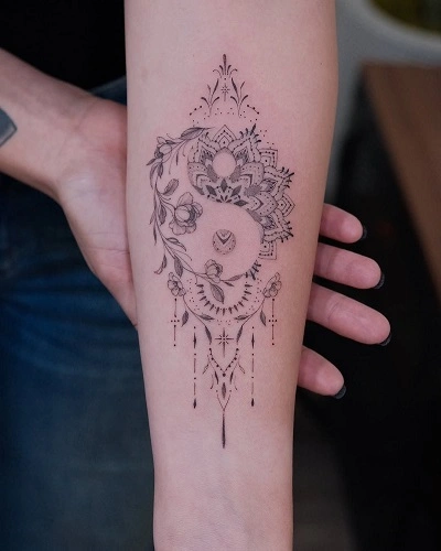 Mandala Tattoo Women Forearm