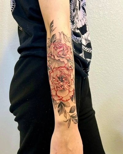 Outer Forearm Tattoos for Women