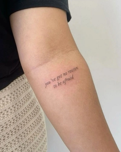 Quote Forearm Tattoos for Women