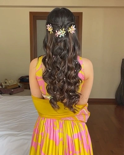 Waterfall Twist with Flowers