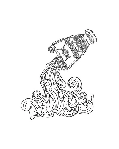 Aquarius Zodiac Tattoos for Women