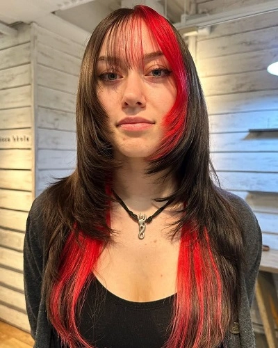 Colored Wolf Cuts for Women