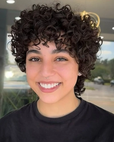 Curly Pixie Cut