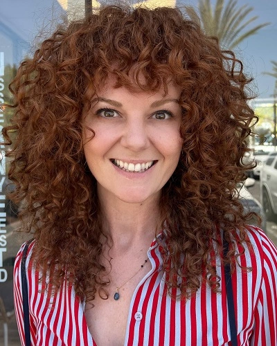 Curly Wolf Cuts for Women