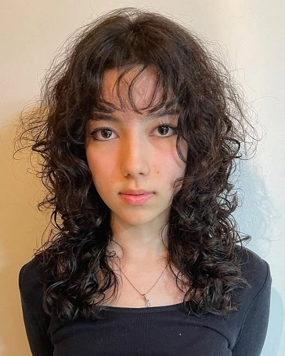 Curly Wolf Cuts for Women
