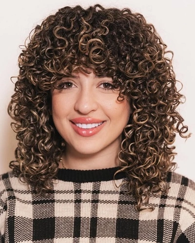 Curly Wolf Cuts for Women