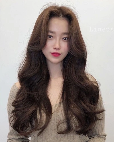 Curtain Bangs with Long Hair