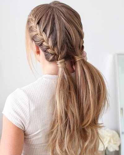 Double Plait Hairstyle
