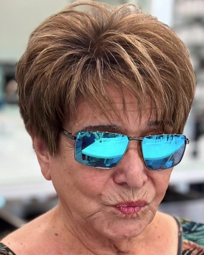 Feathered Pixie Cut