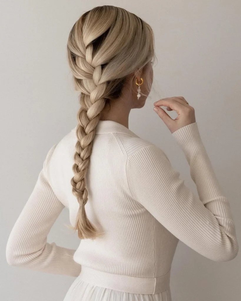 French Plait Hairstyle