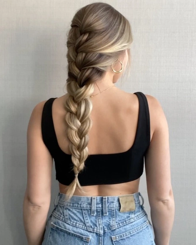 French Plait Hairstyle