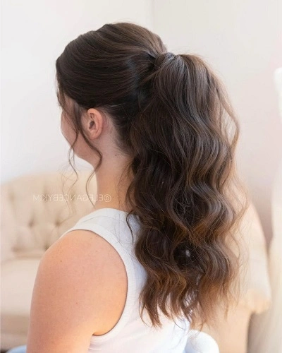 Half Ponytail with Soft Waves