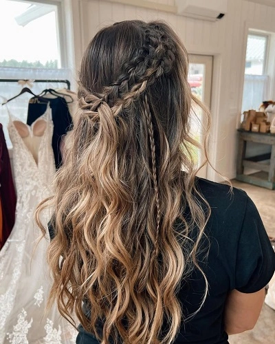 Half Up Braided Hairstyle