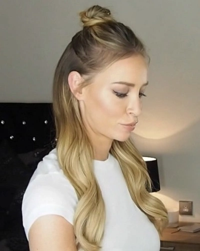 Half Up Top Knot for Women