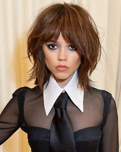 Jenna Ortega Wolf Cut
