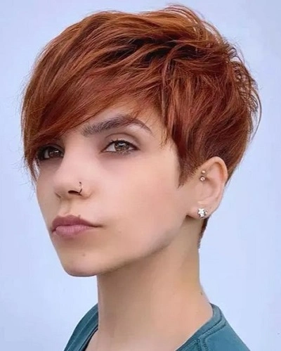 Long Pixie with Side Bangs