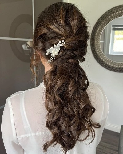 Low Ponytail with Accessories