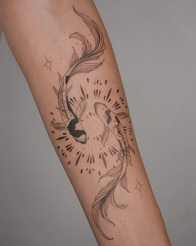 Pisces Zodiac Tattoos for Wome