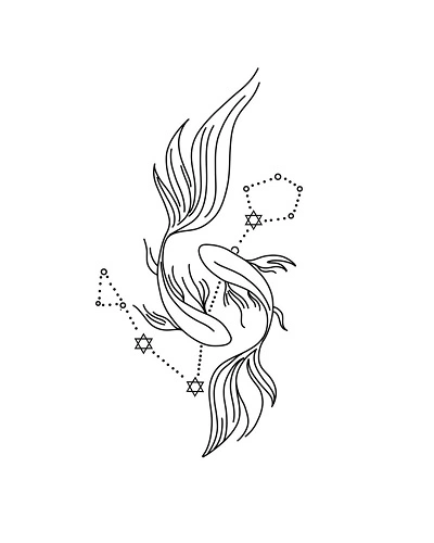 Pisces Zodiac Tattoos for Women