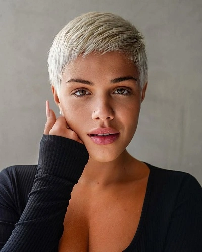 Platinum Pixie Cut
