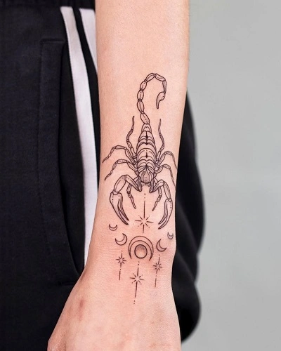 Scorpio Zodiac Tattoos for Women