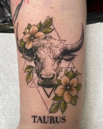 Taurus Zodiac Tattoos for Women