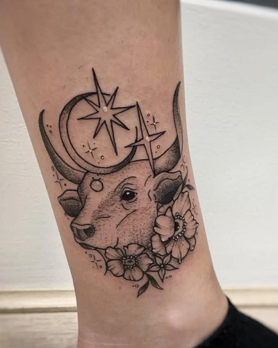 Taurus Zodiac Tattoos for Women
