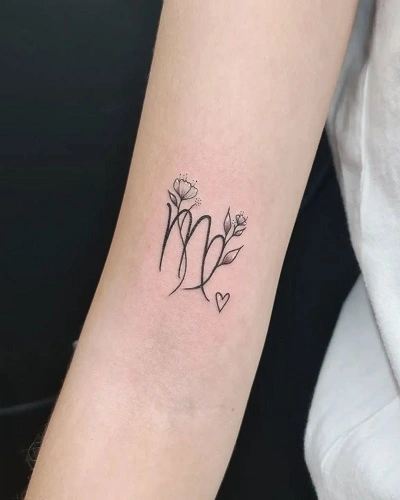 Virgo Zodiac Tattoos for Women