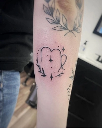 Virgo Zodiac Tattoos for Women