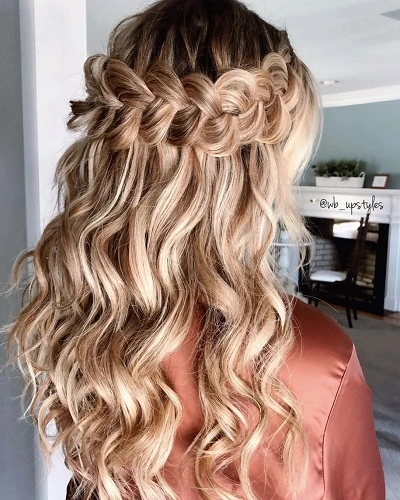 Waterfall Plait Hairstyle
