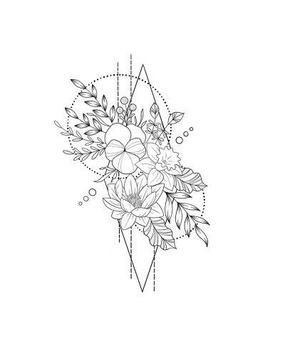 Zodiac Birth Flower Tattoos for Women