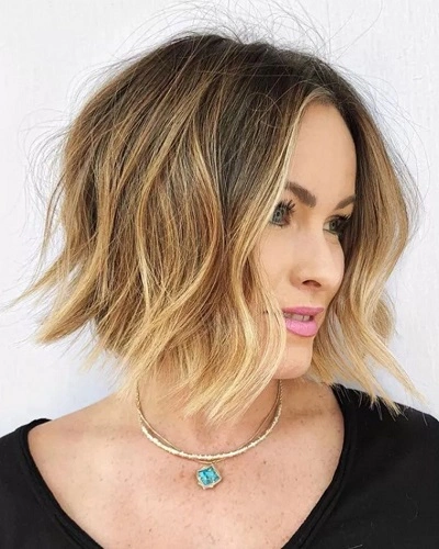 Angled Layered Bob