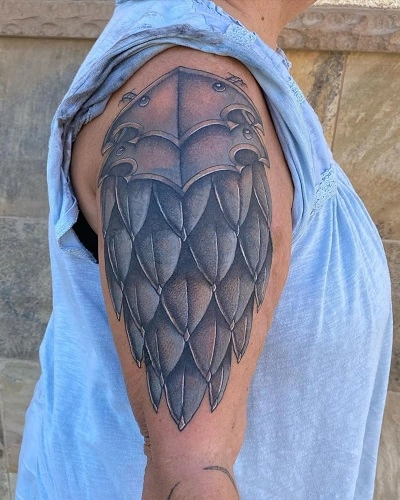 Armor Dragon Tattoo for Women