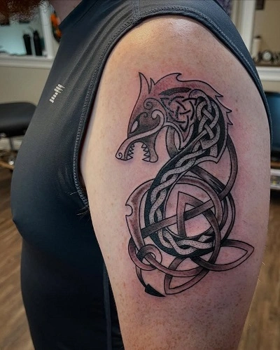 Celtic Dragon Tattoo for Women