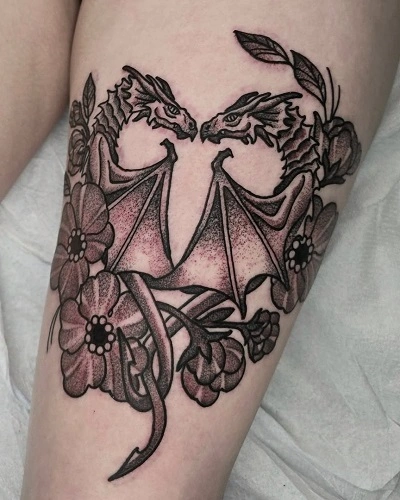 Dragon Heart Tattoo for Women